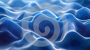 An abstract image of a noisy background in varying shades of blue, creating a sense of depth and texture. Generative AI