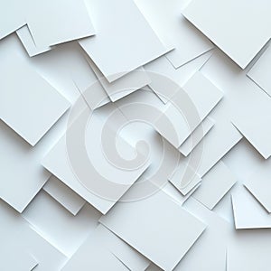 Abstract White Rectangular Shapes Textured Background