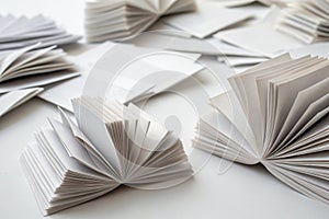 Abstract image of paper sheets