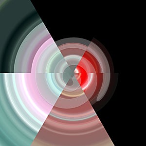 Abstract image with pink circle