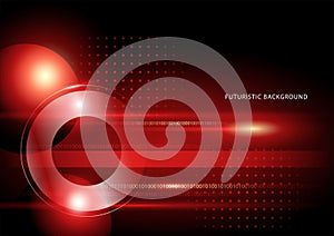 Abstract image in red and black colors for futuristic background