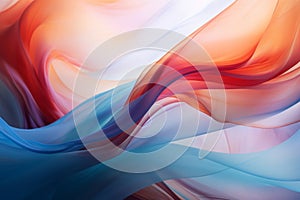 an abstract image of a red blue and orange wave