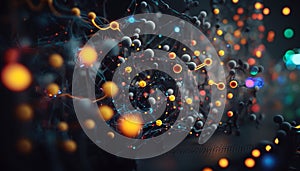 Background - Artificial Intelligence in Cyberspace with Binary Code - ai generated