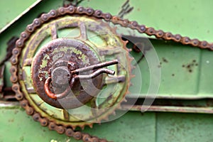 Rusted Old Cotter Pin Abstract