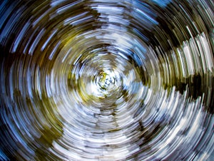 Abstract image showing trees whirled