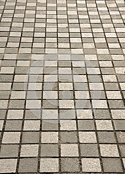 Abstract Image of a Sidewalk