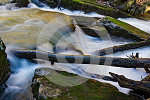 An Abstract Image of a Small Mountain Stream