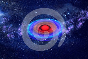 abstract image spaceship ufo in the night sky and astrology concept.