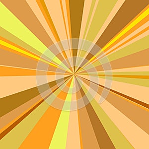 Abstract image. Sun rays, an explosion, a bright summer mood. In yellow tones. Vector