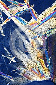 Abstract Images of Ice Crystal