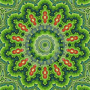 Abstract indian pattern with mandalas vector background