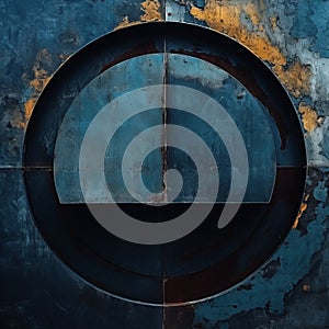 Abstract Industrial Circle: Moody And Atmospheric Photography