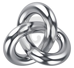 Abstract infinite loop knot shape