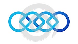 Abstract Infinite Loop Symbol, Continuous Process Design, vector design Generative AI