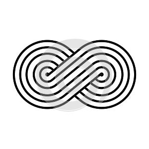 Abstract infinity and eternity business creative symbol