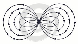 Abstract Infinity Loop Design, Flowing Geometric Art, vector design Generative AI