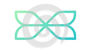 Abstract Infinity Loop Geometric Design, vector design Generative AI