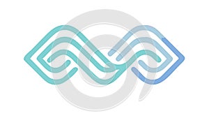 Abstract Infinity Loop Geometric Pattern Vector, vector design Generative AI