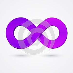 Abstract infinity sign