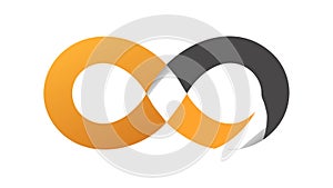 Abstract Infinity Symbol Loop Design, vector design Generative AI