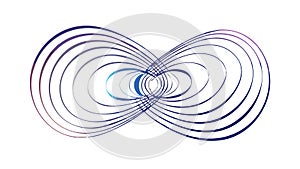 Abstract Infinity Symbol Vector Icon, Continuous Loop Graphic Design, vector design Generative AI