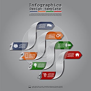 Abstract infographic. Vector illustration Eps8