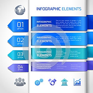 Abstract infographics design elements