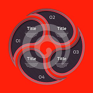 Abstract infographics number options template. Vector illustration. Can be used for workflow layout, diagram, business step option