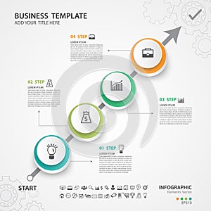 Abstract infographics number options template, Vector illustration, web graphic, presentation, diagram, Process chart, flyer