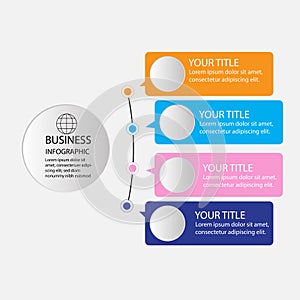 Abstract infographics template can be used for workflow layout, diagram, business step options, banner