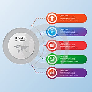 Abstract infographics template can be used for workflow layout, diagram, business step options, banner