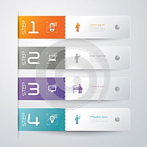 Abstract infographics template design