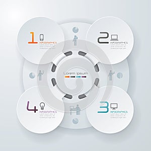 Abstract infographics template design