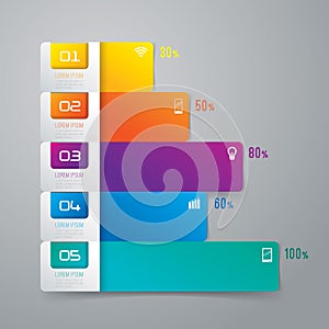 Abstract infographics template design.