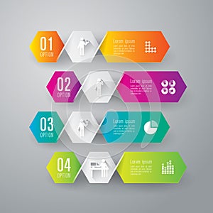 Abstract infographics template design.