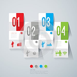 Abstract infographics template design.