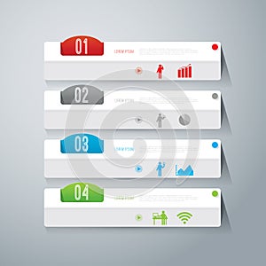 Abstract infographics template design.