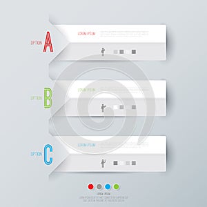 Abstract infographics template design.