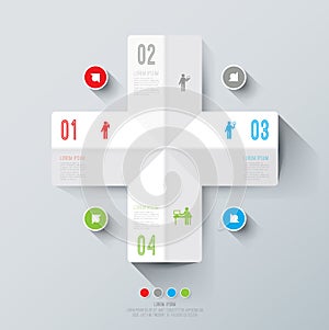 Abstract infographics template design.