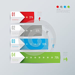 Abstract infographics template design.