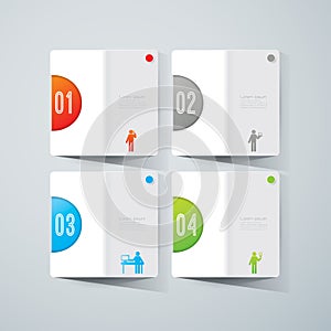 Abstract infographics template design.