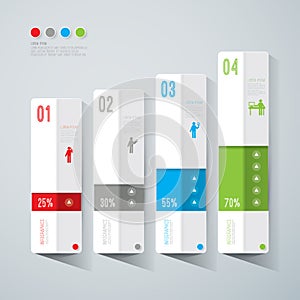 Abstract infographics template design.