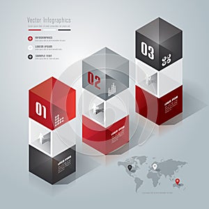 Abstract infographics template design.
