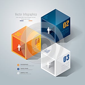 Abstract infographics template design.