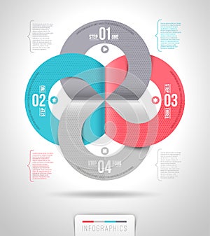 Abstract infographics template design photo