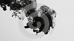 Abstract Ink Drops in Water