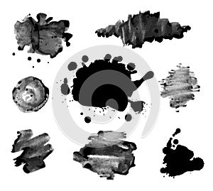 Abstract ink paint texture vector