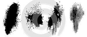 Abstract Ink Splatter Backgrounds 4 HighRes Images