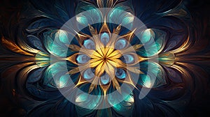 abstract, insanely beautiful meditation image, mystical patterns, magical colors, intricate textures , generated by AI