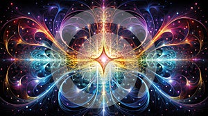 abstract, insanely beautiful meditation image, mystical patterns, magical colors, intricate textures , generated by AI